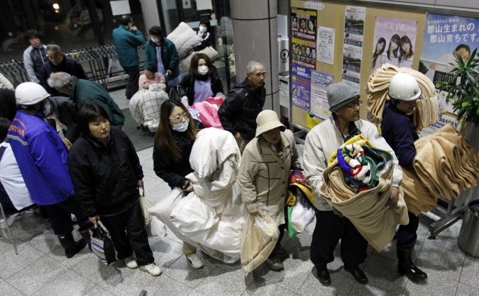 japan earthquake evacuees